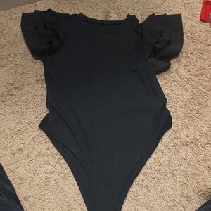 Size 14 Ruffle Sleece Bosy Suit, So Cute For Fall!